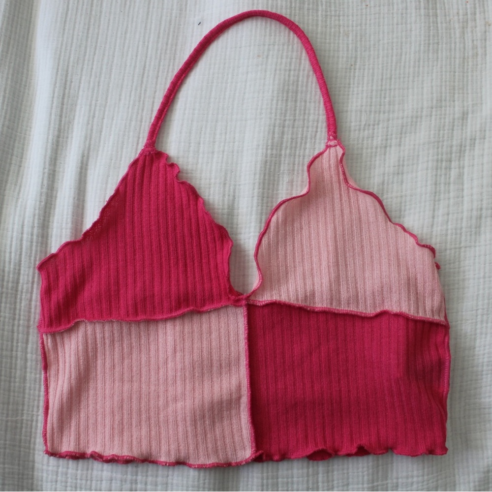Pink crop top